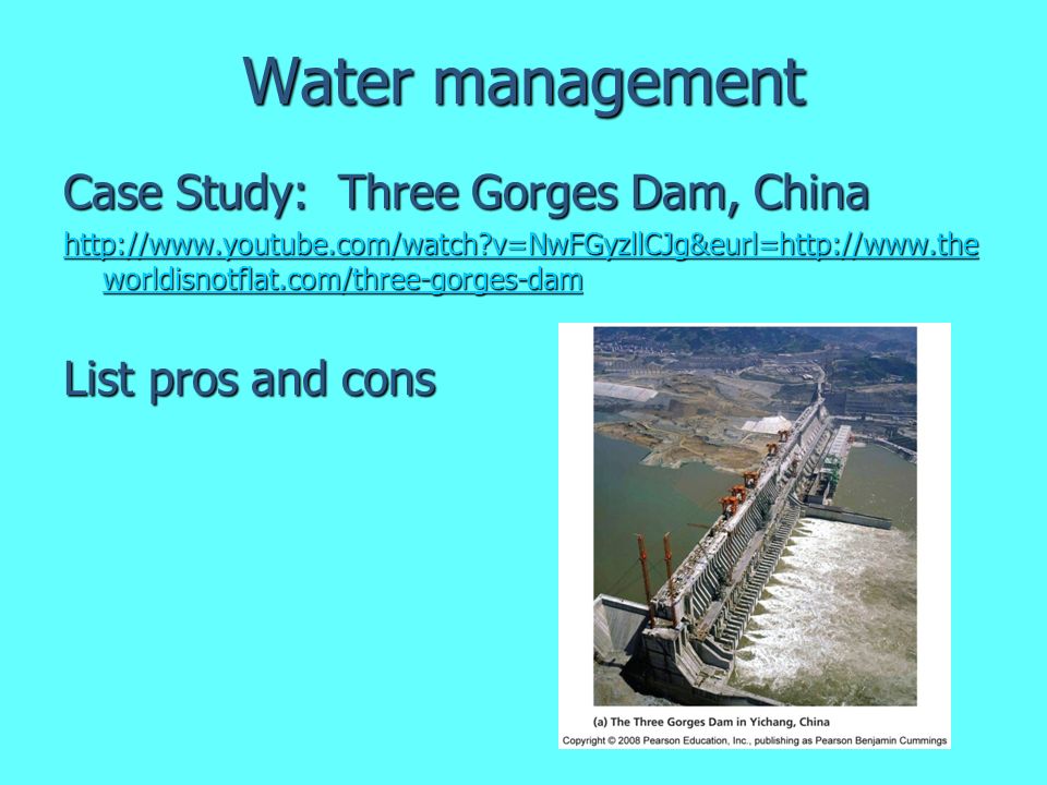 The three gorges dam case study
